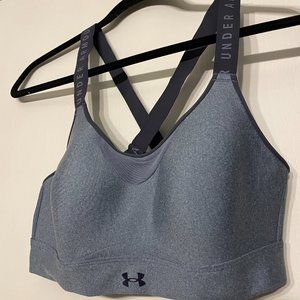 Women's UA Infinity Mid Covered Sports Bra, adjustable straps, medium